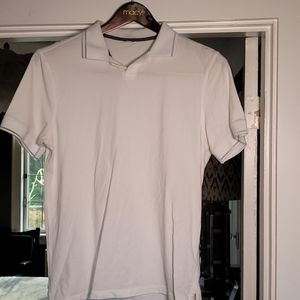 Lululemon Kit and Ace white polo shirt